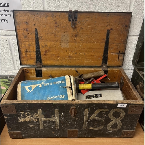 709 - Tool box and contents