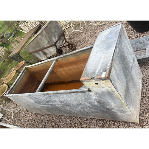 76 - Large galvanised water feeder