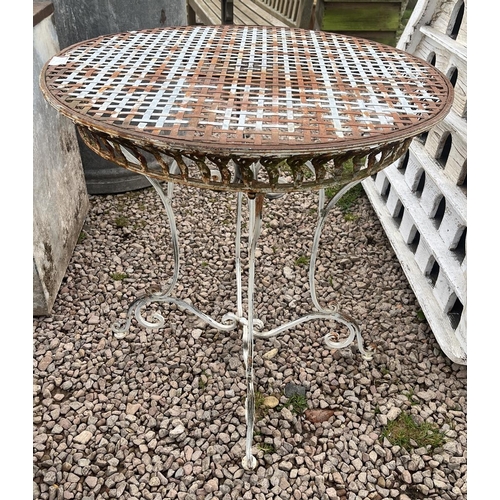 79 - Bistro table - Approx H: 79cm  D: 76cm