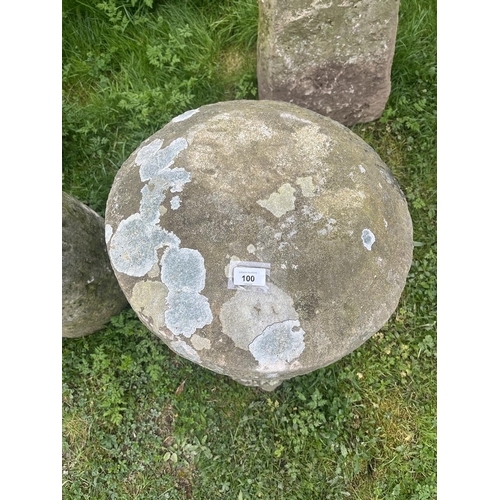 100 - Antique staddle stone