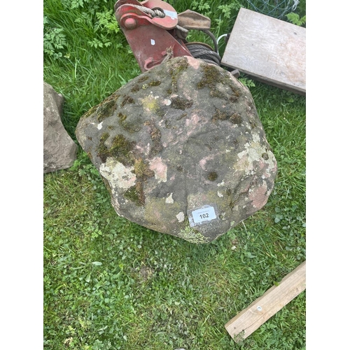 102 - Antique staddle stone