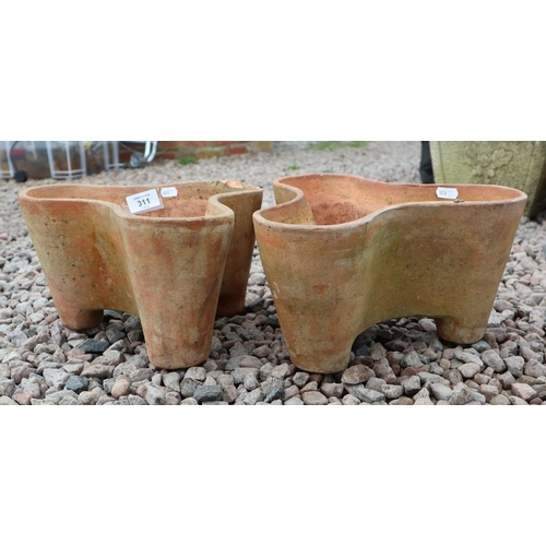 311 - Pair of terracotta pots