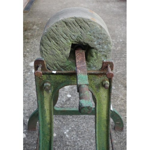 329 - Antique grinding wheel