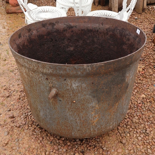 456 - Very large cast iron cauldron