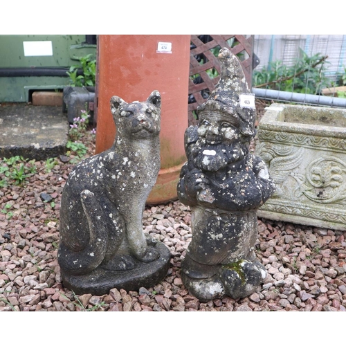 469 - Stone gnome and cat