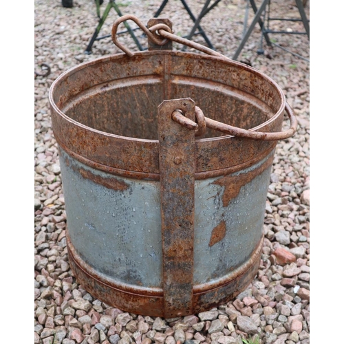 479 - Interesting metal bucket with handle