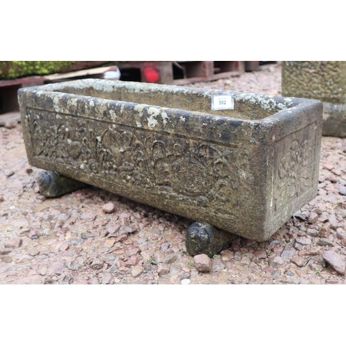 502 - Small stone planter trough