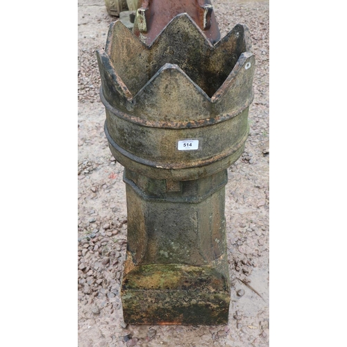 514 - Crown top chimney pot