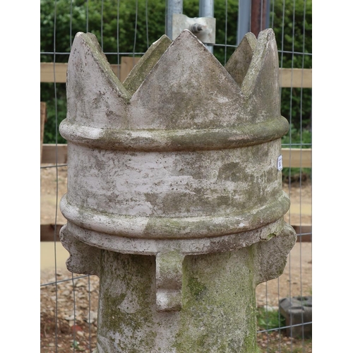 559 - Tall crown top chimney pot - Approx height: 122cm