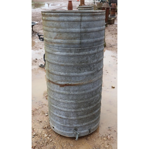 571 - Tall galvanised water tank