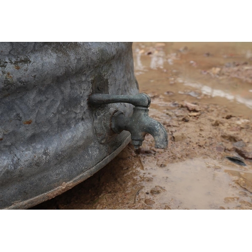 571 - Tall galvanised water tank