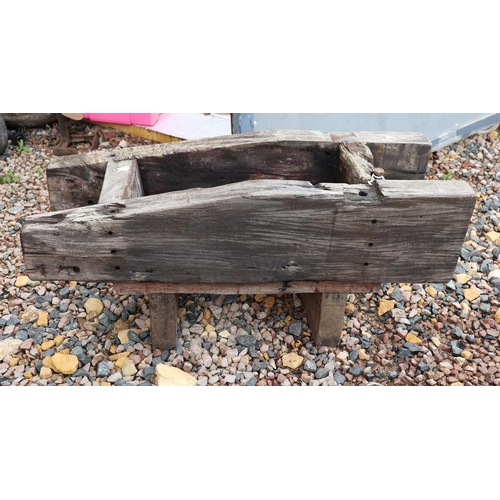 583 - Rustic wooden planter