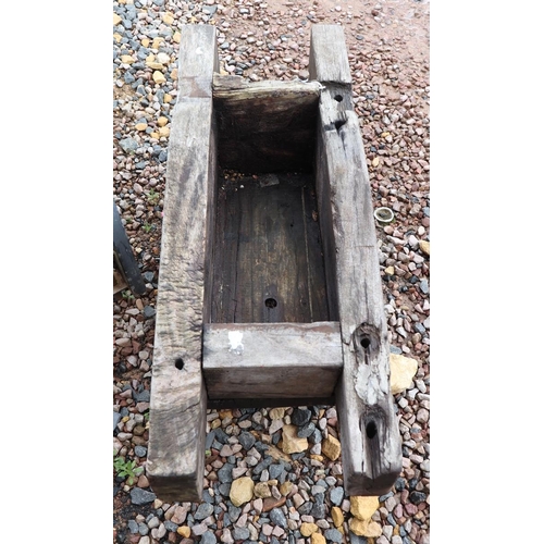 583 - Rustic wooden planter