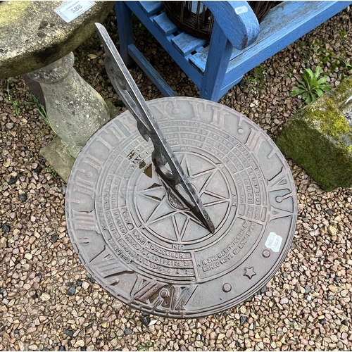 589 - Cast-iron sundial