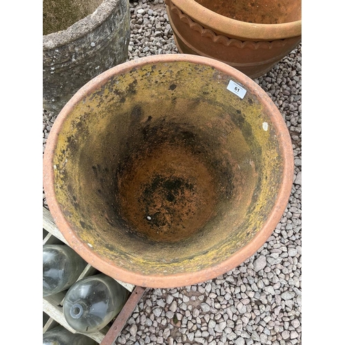61 - Terracotta plant pot