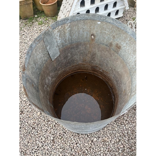 74 - Large galvanised drum