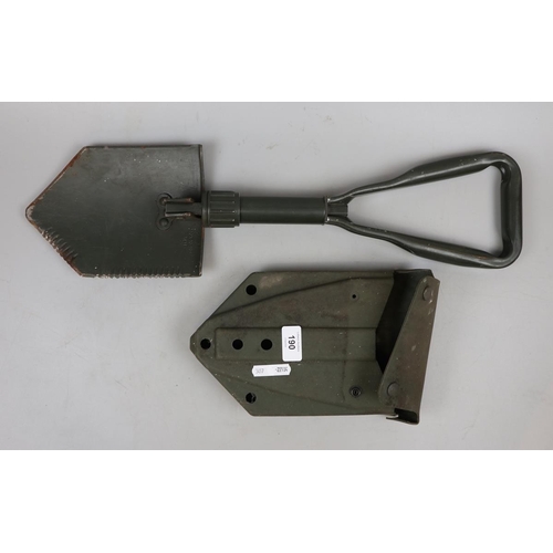 190 - British army folding shovel spade