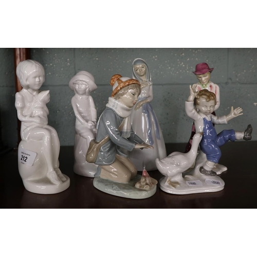 212 - Collection of figurines to include Spode