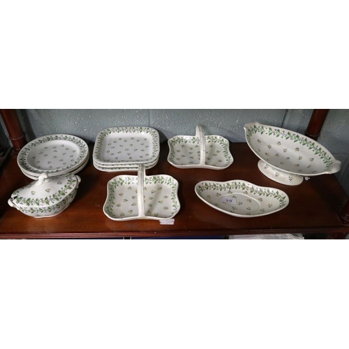 218 - Antique Spode part dinner service