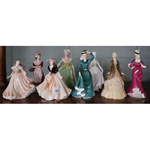 221 - Collection of figurines to include Franklin porcelain