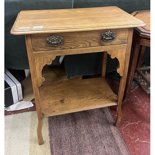 271 - Oak side table with drawer