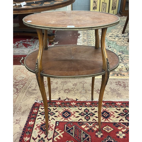 280 - 2 tier occasional table with ormolu mounts