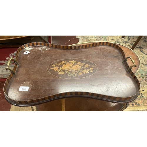 283 - Inlaid Italian serving tray