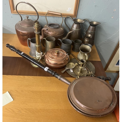 309 - Collection of copper items 