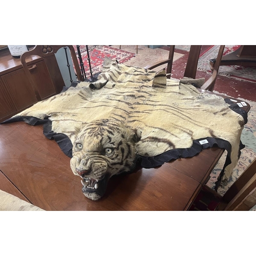 329 - Tiger hide floor throw