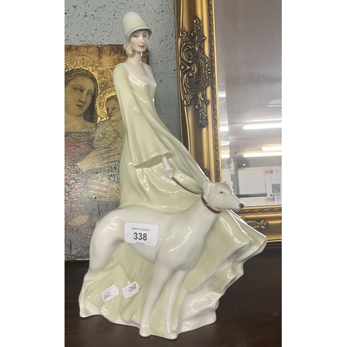 338 - Large Royal Doulton Reflections figurine - Strolling HN3073 - Approx height: 35cm