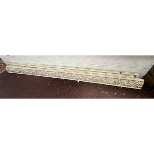 367 - Collection of antique plaster moldings