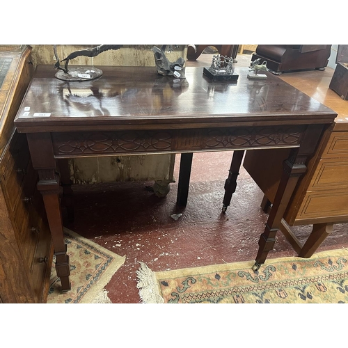 393 - French mahogany card table circa 1870