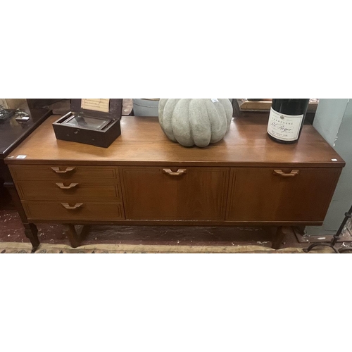 395 - Teak mid-century sideboard by Beautillity - Approx size: W: 162cm D: 46cm H: 73cm