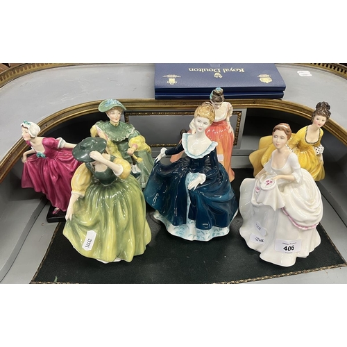 406 - Collection of Royal Doulton figurines