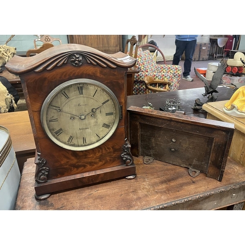 410 - Marriot's of Islington Bracket clock circa 1860 - Approx height: 44cm