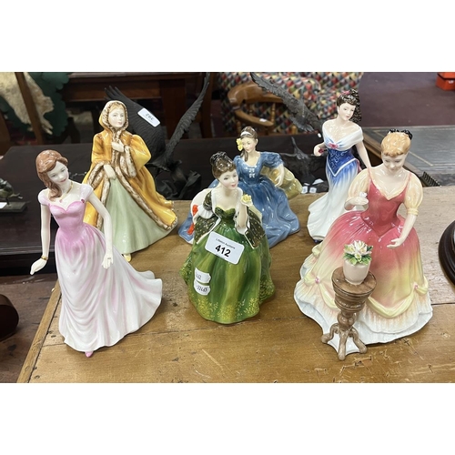 412 - Collection of Royal Doulton figurines