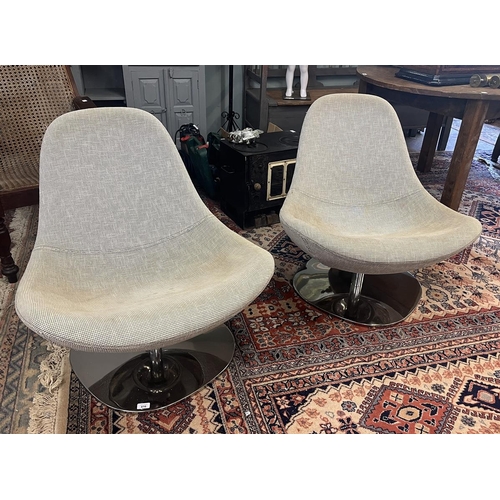 416 - Pair of retro swivel chairs