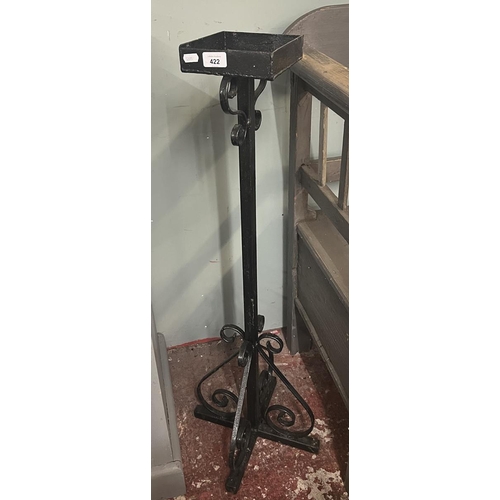 422 - Wrought iron plant stand