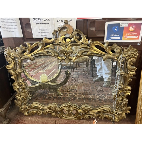 461 - Large ornate gilt framed mirror