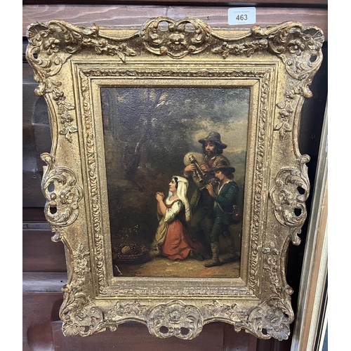 463 - 19thC Oil painting by H. A. Smith 1859 - Approx image size: 22cm x 32cm