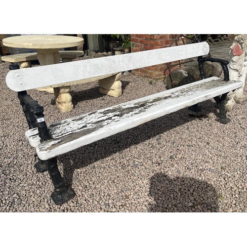 492 - Very heavy antique garden bench