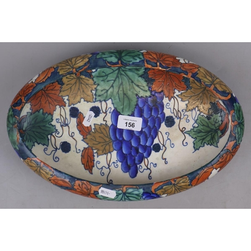 156 - Hand painted ceramic dish - Burley ware Charlotte Rhead