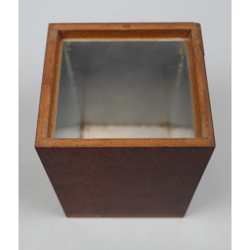 172 - Burr walnut tea caddy