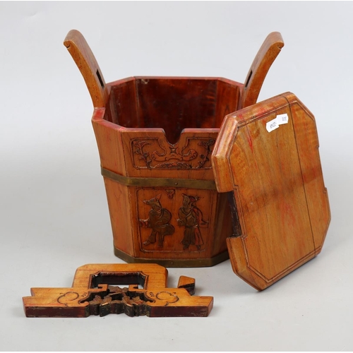 174 - Chinese wooden rice basket