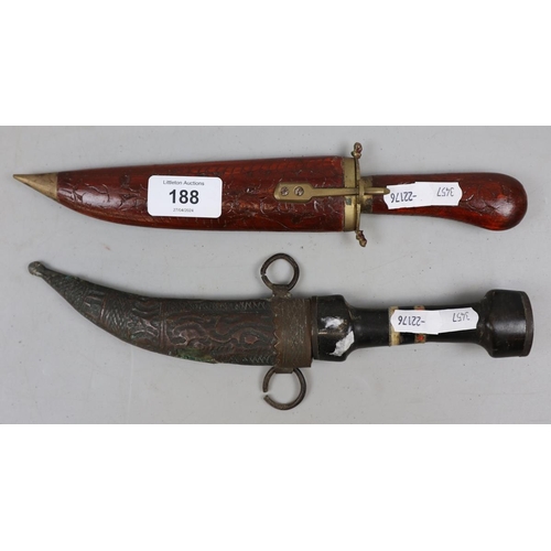 188 - Pair of vintage daggers