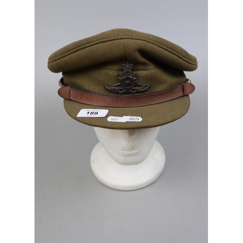 189 - WWI officers army cap - Royal Artillery