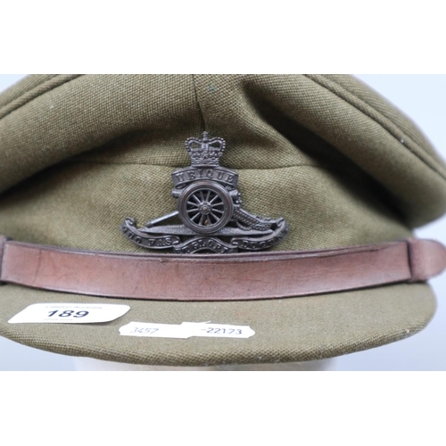 189 - WWI officers army cap - Royal Artillery