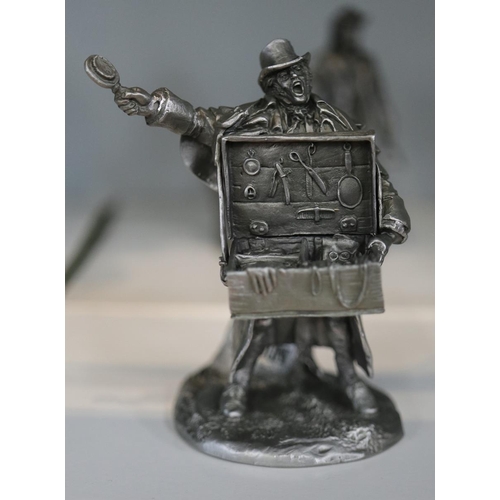 223 - Complete collection of pewter figurines the Cries of London in original boxes