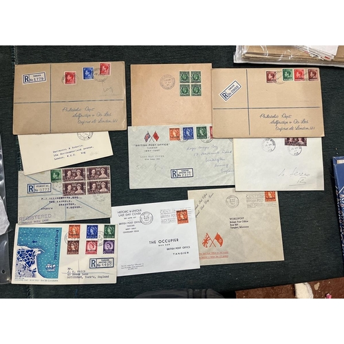 238 - Stamps - Morocco Agencies range of covers KG5-QE2 (10)