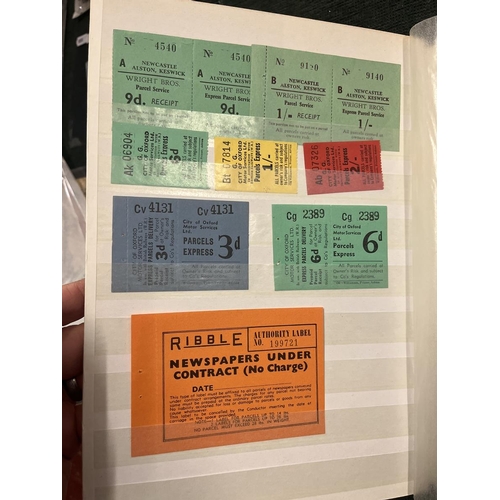 240 - Ephemera - Nice range of bus company parcel labels